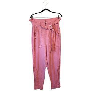 IRO Women's Pink Harmony Gauze Cotton Corset Pants Size 34/ US 2